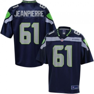 Pro Line Men's Seattle Seahawks Lemuel Jeanpierre Team Color Jer