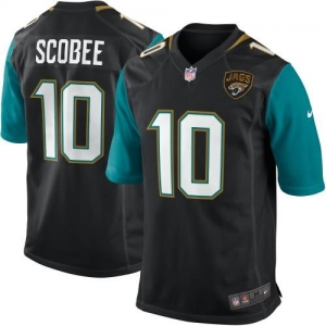 Nike Josh Scobee Jacksonville Jaguars New 2013 Game Jersey - Bla