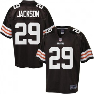 Pro Line Men's Cleveland Browns Brandon Jackson Team Color Jerse