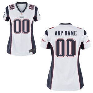 Nike Women's New England Patriots Customized White Game Jersey