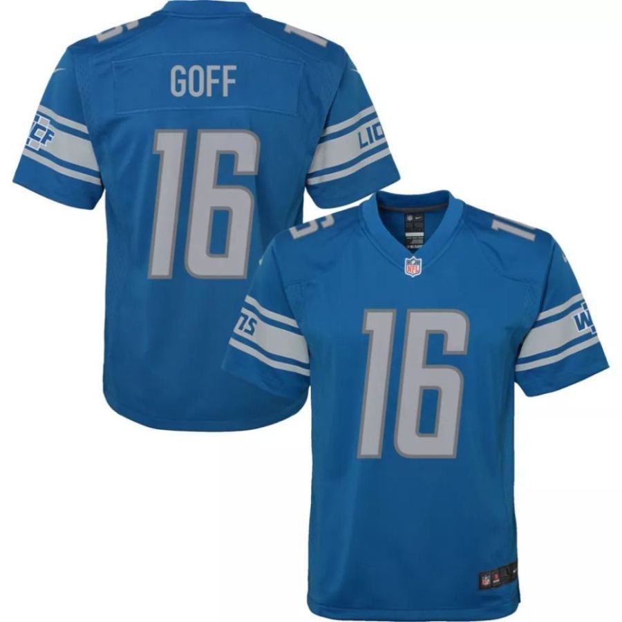 Nike Youth Detroit Lions Jared Goff #16 Blue Game Jersey