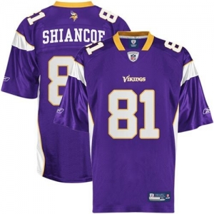 Reebok NFL Equipment Minnesota Vikings #81 Visanthe Shiancoe Pur