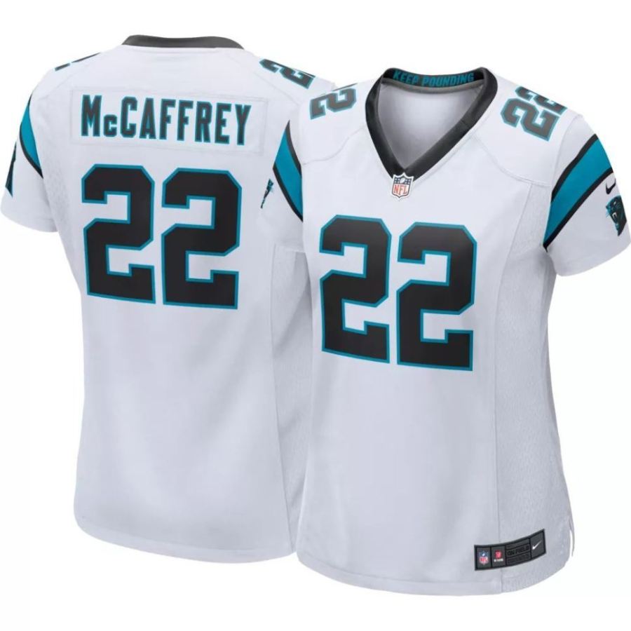 Nike Women's Carolina Panthers Christian McCaffrey #22 White Gam