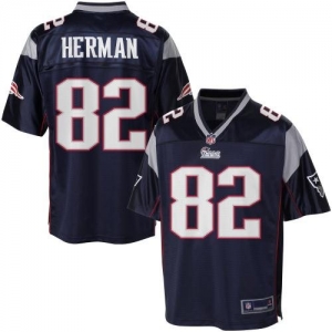 Pro Line Men's New England Patriots Brad Herman Team Color Jerse