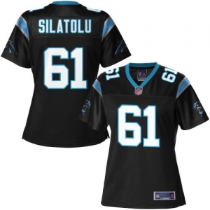 Pro Line Women's Carolina Panthers Amini Silatolu Team Color Jer