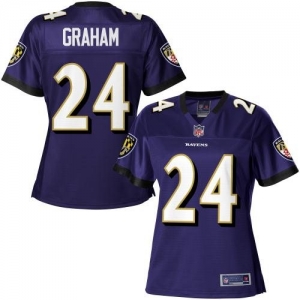 Pro Line Women's Baltimore Ravens Corey Graham Team Color Jersey