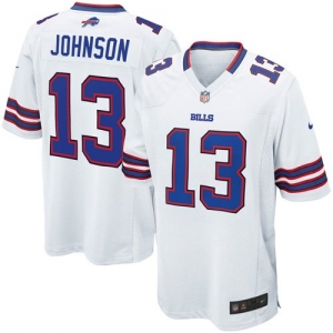 Nike Steve Johnson Buffalo Bills Game Jersey - White