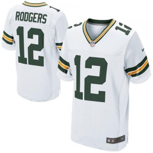 Nike Aaron Rodgers Green Bay Packers Elite Jersey - White