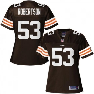 Pro Line Women's Cleveland Browns Craig Robertson Team Color Jer