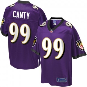 Pro Line Men's Baltimore Ravens Chris Canty Team Color Jersey