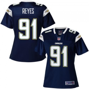 Pro Line Women's San Diego Chargers Kendall Reyes Team Color Jer