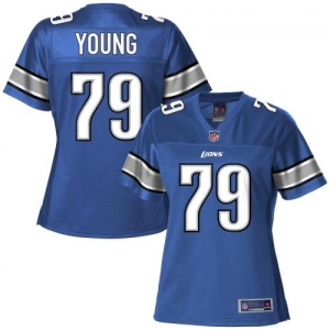 Pro Line Women's Detroit Lions Willie Young Team Color Jersey