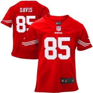 Nike Vernon Davis San Francisco 49ers Toddler Game Jersey - Scar