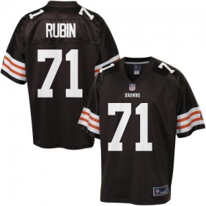 Pro Line Men's Cleveland Browns Ahtyba Rubin Team Color Jersey