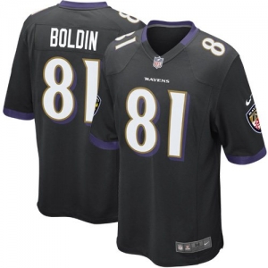 Nike Anquan Boldin Baltimore Ravens Youth Game Jersey - Black