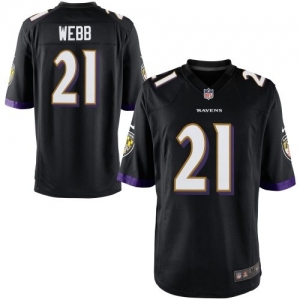 Nike Lardarius Webb Baltimore Ravens Youth Game Jersey - Black