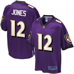 Pro Line Men's Baltimore Ravens Jacoby Jones Team Color Jersey