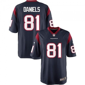 Nike Owen Daniels Houston Texans Game Jersey - Navy Blue