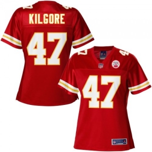 Pro Line Women's Kansas City Chiefs Chad Kilgore Team Color Jers