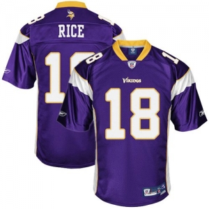 Reebok Sidney Rice Minnesota Vikings Premier Tackle Twill Jersey