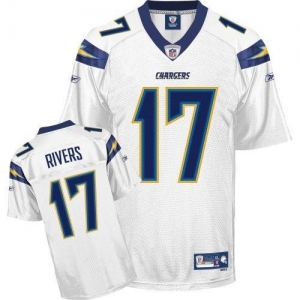 Reebok San Diego Chargers Philip Rivers Premier White Jersey