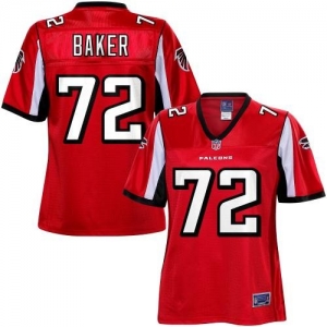 Pro Line Women's Atlanta Falcons Sam Baker Team Color Jersey