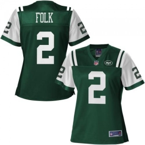 Pro Line Women's New York Jets Nick Folk Team Color Jersey