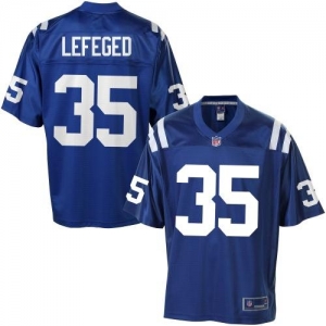 Pro Line Men's Indianapolis Colts Joe Lefeged Team Color Jersey