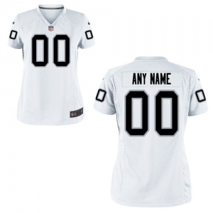 Nike Women's Oakland Raiders Customized White Game Jersey