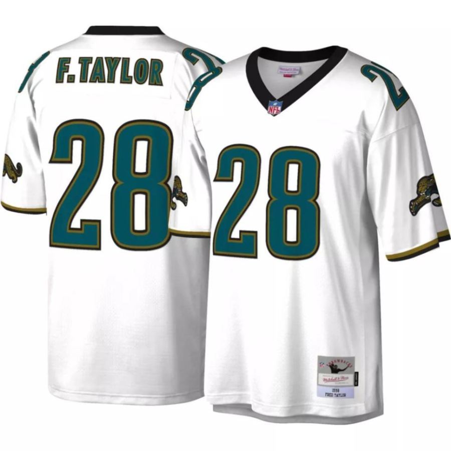 Mitchell & Ness Men's Jacksonville Jaguars Fred Taylor #28 White