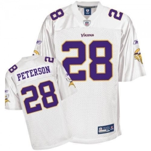 Reebok Minnesota Vikings Adrian Peterson Youth Replica White Jer