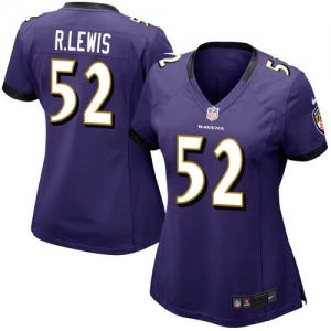 Nike Ray Lewis Baltimore Ravens Women's Game Jersey - Purple