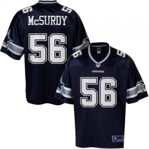 Pro Line Men's Dallas Cowboys Caleb McSurdy Team Color Jersey