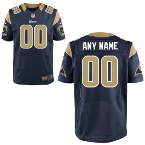 Nike St. Louis Rams Customized Elite Jersey - Navy Blue