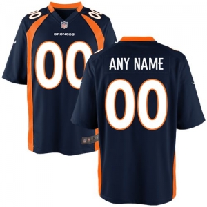 Nike Denver Broncos Custom Game Jersey - Navy Blue