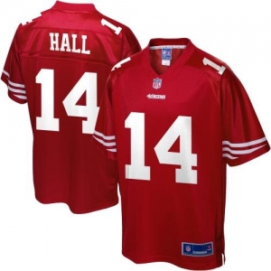 Pro Line Men's San Francisco 49ers Chad Hall Team Color Jersey