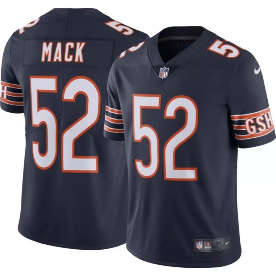 Nike Men's Chicago Bears Khalil Mack #52 Navy Limited Jersey