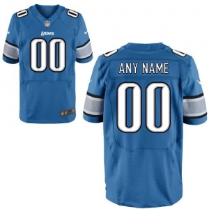 Nike Detroit Lions Customized Elite Jersey - Light Blue