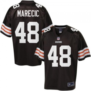 Pro Line Men's Cleveland Browns Owen Marecic Team Color Jersey