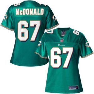 Pro Line Women's Miami Dolphins Andrew McDonald Team Color Jerse