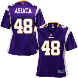 Pro Line Women's Minnesota Vikings Matt Asiata Team Color Jersey