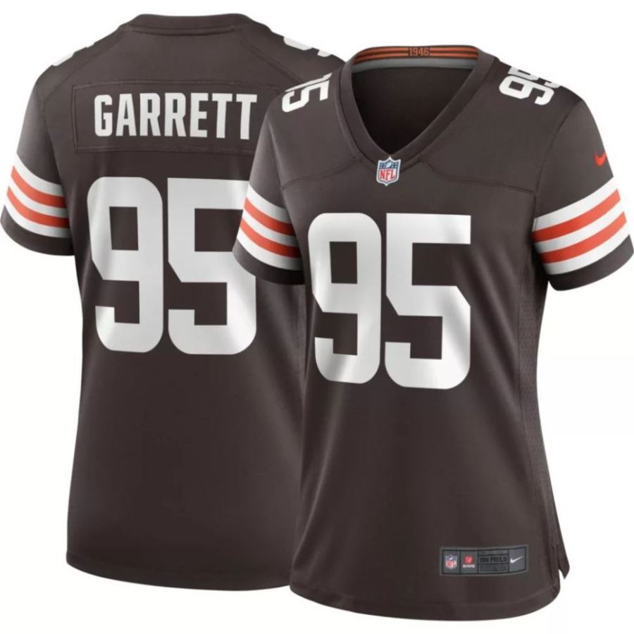 Nike Women's Cleveland Browns Myles Garrett #95 Brown Game Jerse