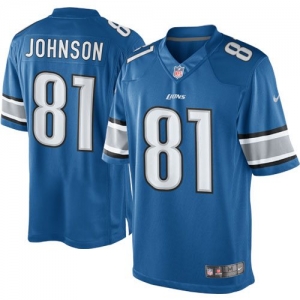 Nike Calvin Johnson Detroit Lions The Limited Jersey - Light Blu