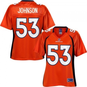 Pro Line Women's Denver Broncos Steven Johnson Team Color Jersey