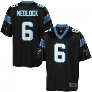 Pro Line Men's Carolina Panthers Justin Medlock Team Color Jerse