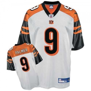 Reebok NFL Equipment Cincinnati Bengals #9 Carson Palmer White R