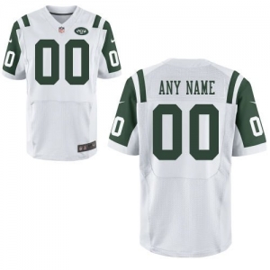 Nike New York Jets Customized Elite Jersey - White