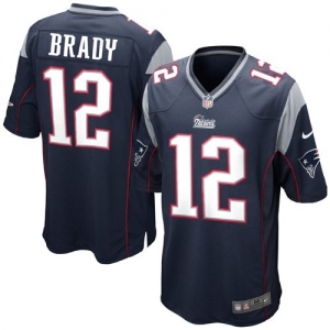 Nike Tom Brady New England Patriots Game Jersey - Navy Blue