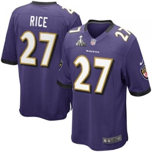 Nike Ray Rice Baltimore Ravens Super Bowl XLVII Game Jersey - Pu