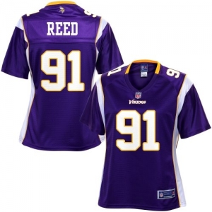 Pro Line Women's Minnesota Vikings D'Aundre Reed Team Color Jers